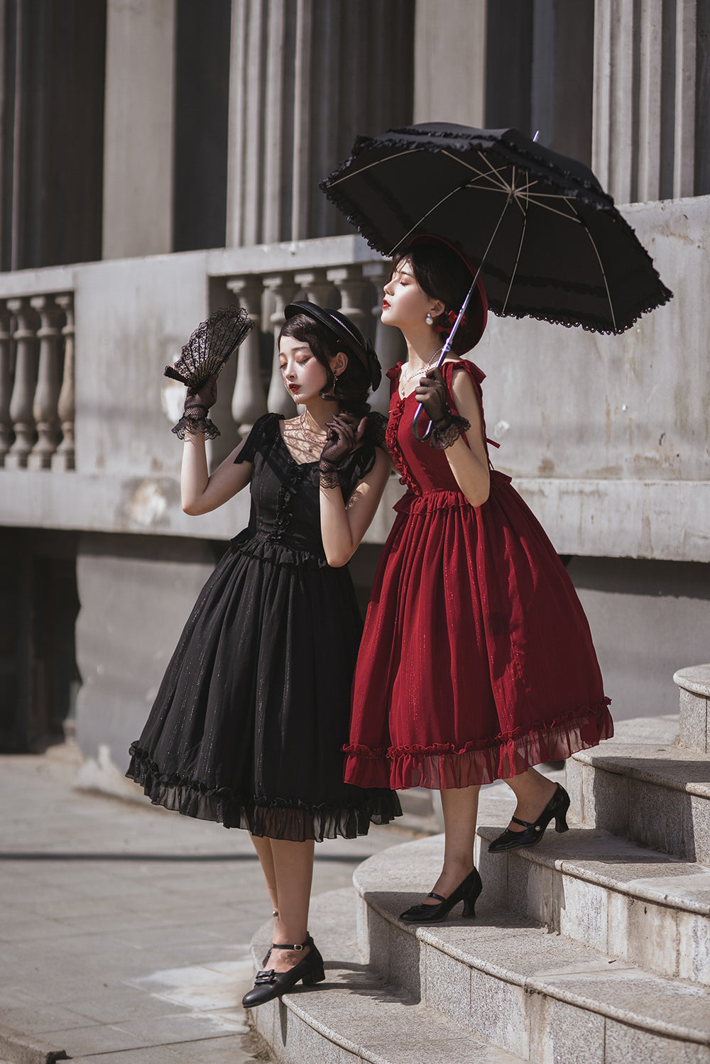 Miss point - Rhine Riverside - French Vintage Chiffon Lolita JSK