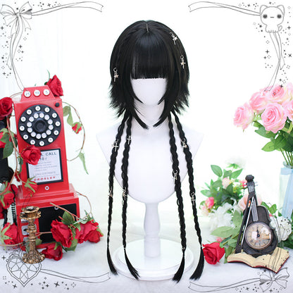 Dalao Home - Moon Night - Lolita Highlights Bang Short Wigs