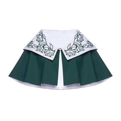 Youpairui - Lobnya - Gothic Nun Lolita Green OP Dress Set