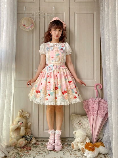 Dark Star Island - Honey Bunny Cake - Sweet Lolita JSK/OP/Strap SK/Shirt