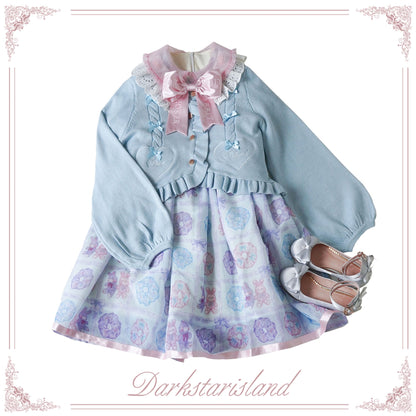 Dark Star Island - Sugar Frost - Sweet Lolita Cardigan Knit Embroidered Sweater