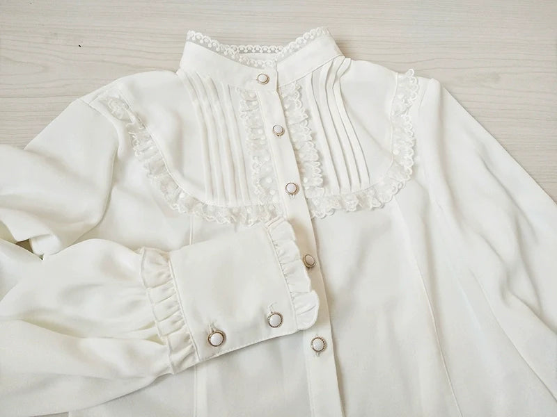 Youlan Lane - Stand Collar Classic Lolita Blouse