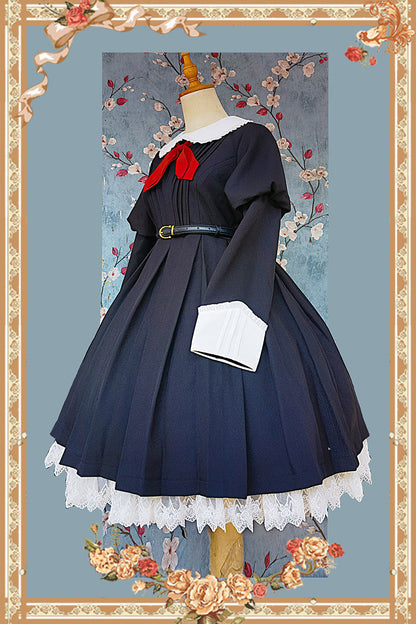 Infanta - Suliko - Maid Lolita OP Set with Soldier Style Waist Pack and Apron