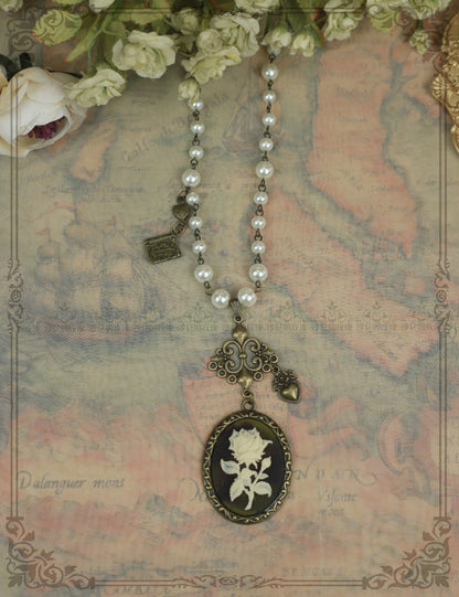 Rose of Sharon - British Style Cameo Lolita Necklace