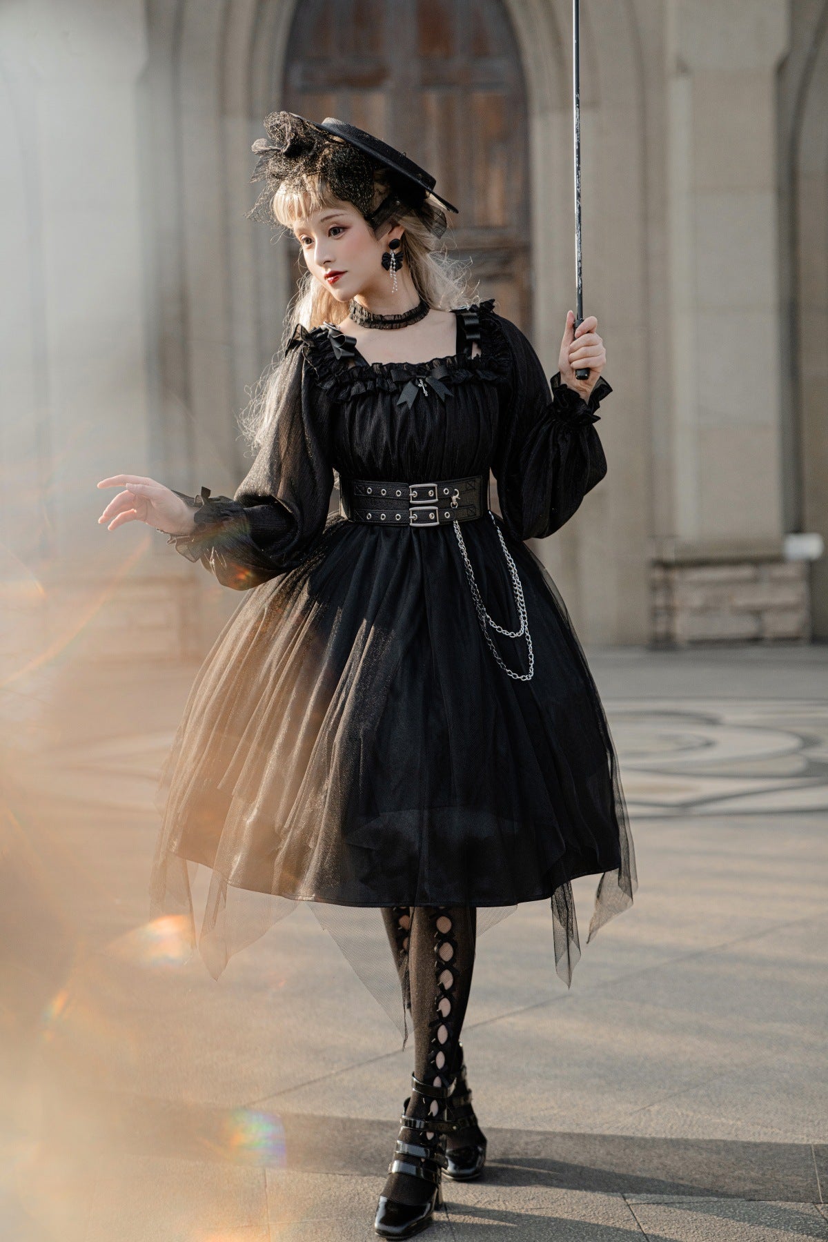 Cornfield Lolita - The Girl Assassin - Halloween Gothic Lolita Irregularly Hemline Dress