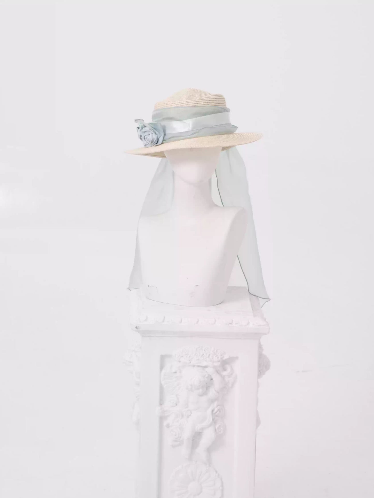 ZJstory - Sonnet Summer - Sweet Lolita Accessory Set Bow KC Hairband Waist Tie