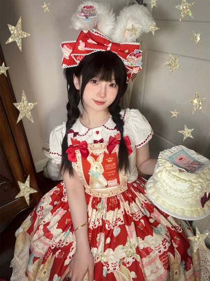 Dark Star Island - Honey Bunny Cake - Sweet Lolita JSK/OP/Strap SK/Shirt