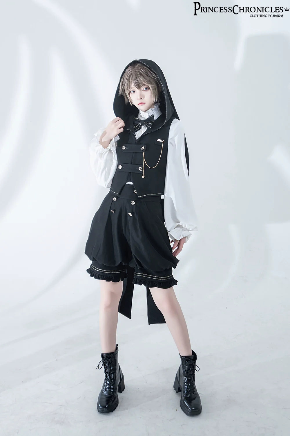 Princess Chronicles - Desperate Bunny - Ouji Lolita Vest Shorts Set