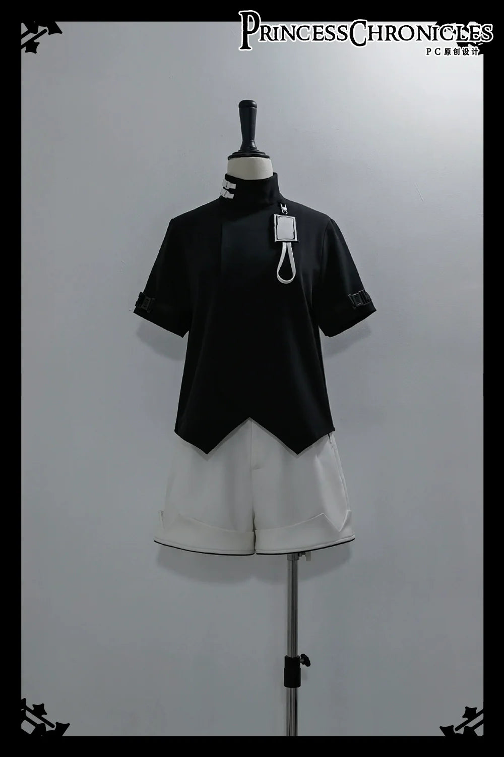 Princess Chronicles - White Cat - Futuristic Style Cool Lolita Pants Suit With Cat Ear Coat