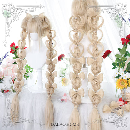 Dalao Home - Long Sweet Lolita Wig With Ponytails
