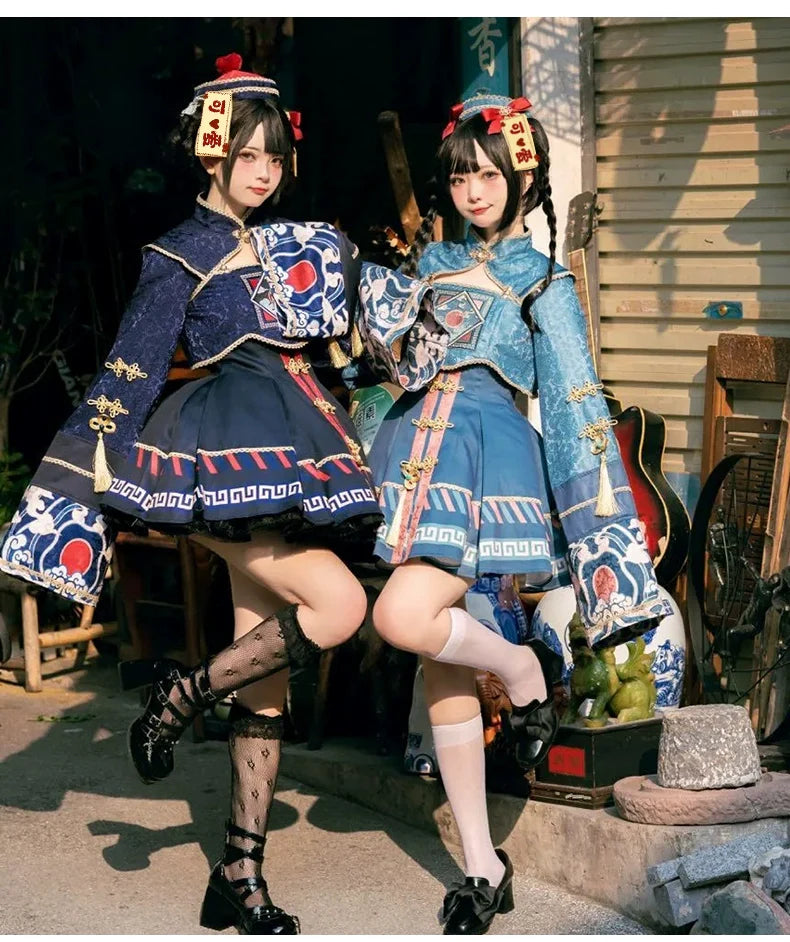 Sakurahime - Little Zombie - Zombie Lolita Jumper Dress Cute Lolita Coat Set