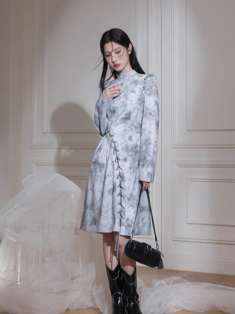 Spring print dress【s0000007223】