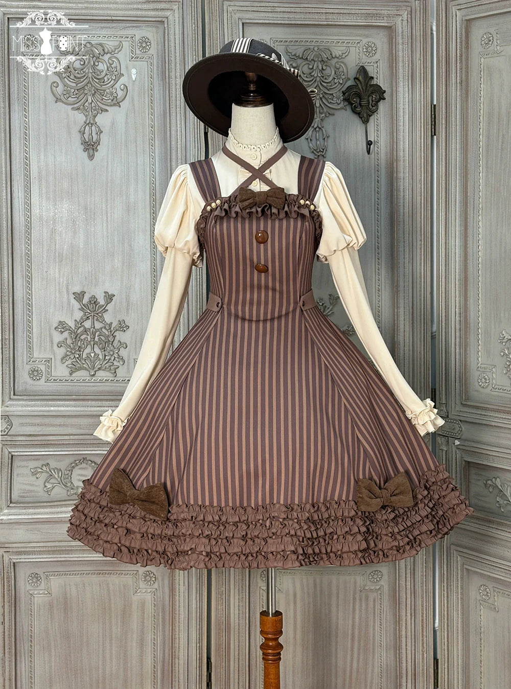 Miss Point - Classic Lolita JSK Customized Stripe Lolita Dress
