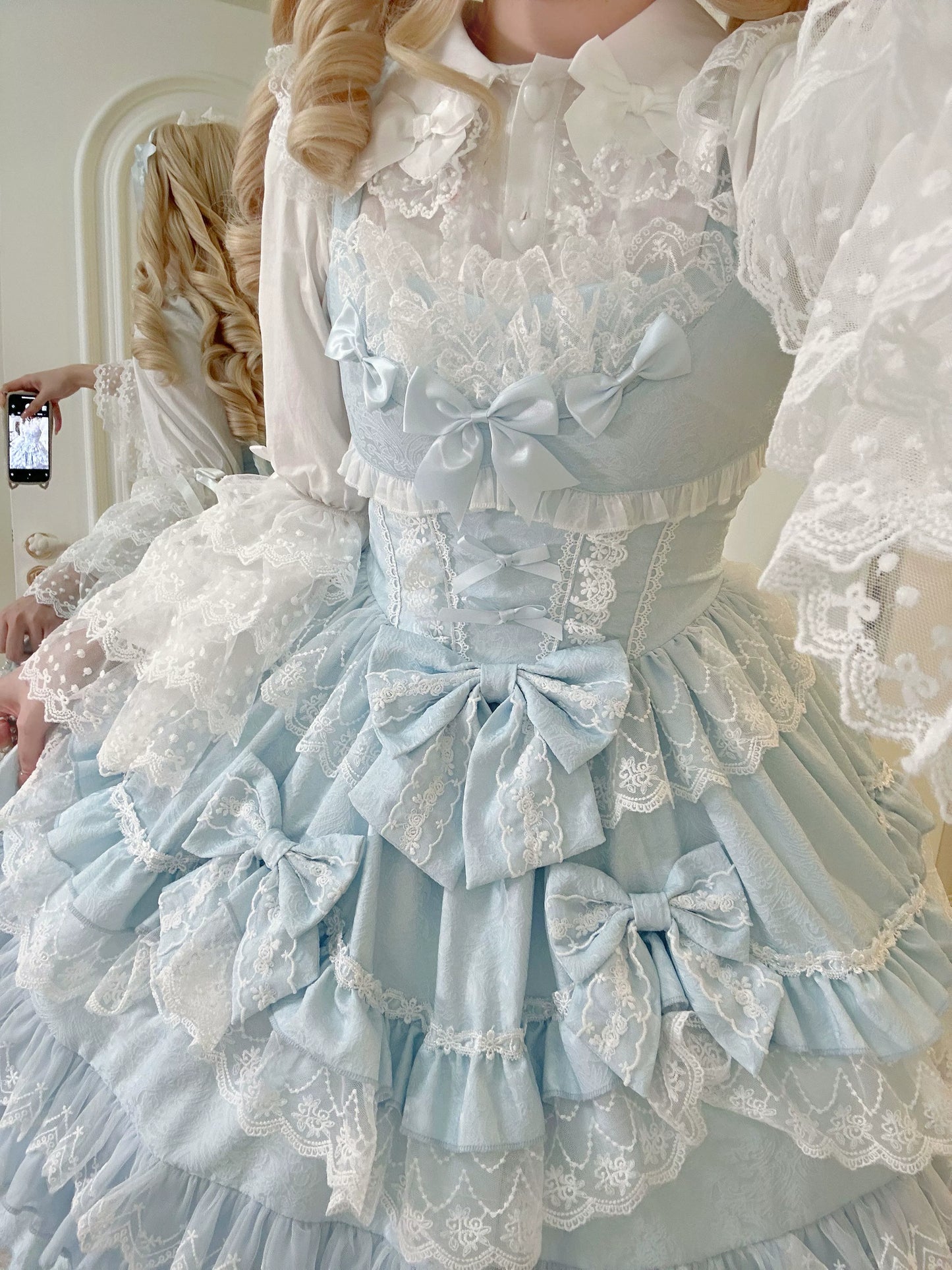 Sugar Girl - Flower Ode - Doll-like Sweet Lolita Jumper Dress