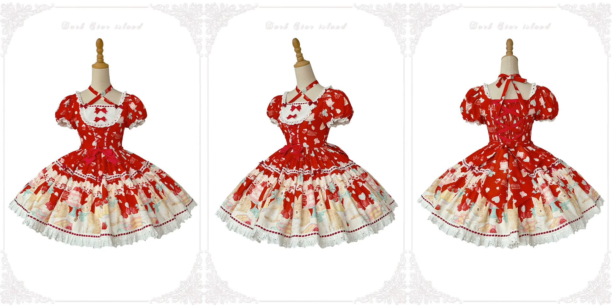 Dark Star Island - Honey Bunny Cake - Sweet Lolita JSK/OP/Strap SK/Shirt