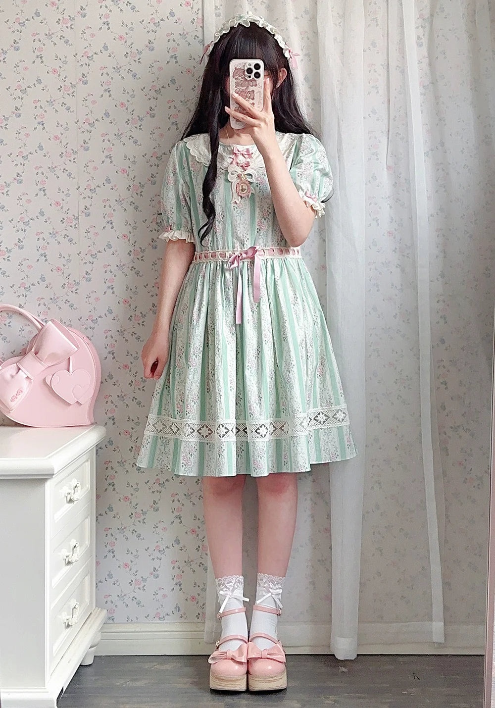 Miss Point - Customized Elegant Lolita OP Dress Cute Daily Girl Short Lolita Dress