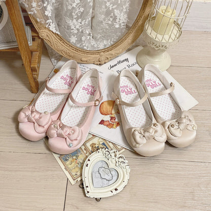 Dolly Doll - Little Fat Ding - Sweet Lolita Shoes Low Heel Round-toe Shoes