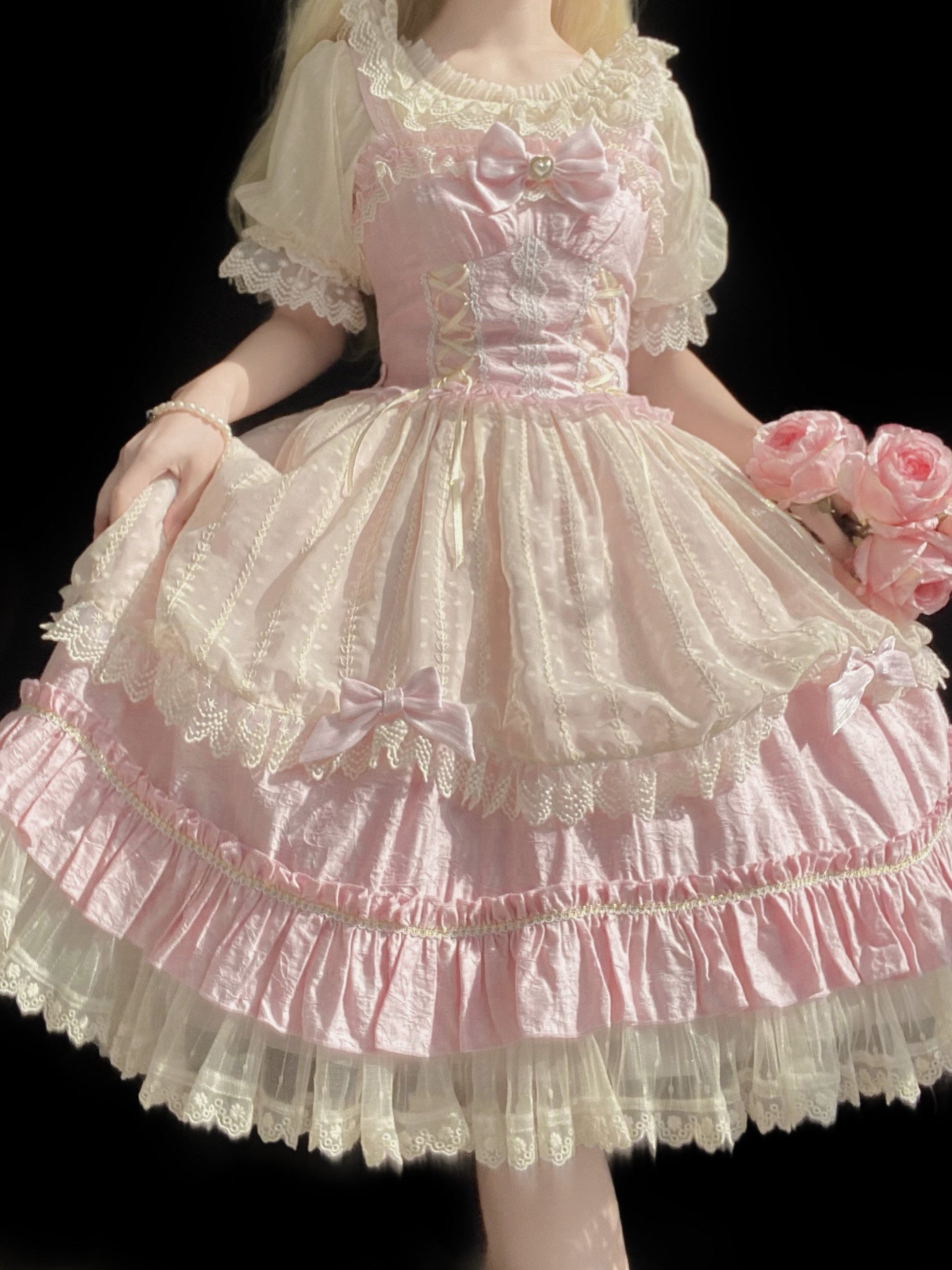 DMFS Lolita - Classic Lolita Shirt Short Sleeve Chiffion Blouse