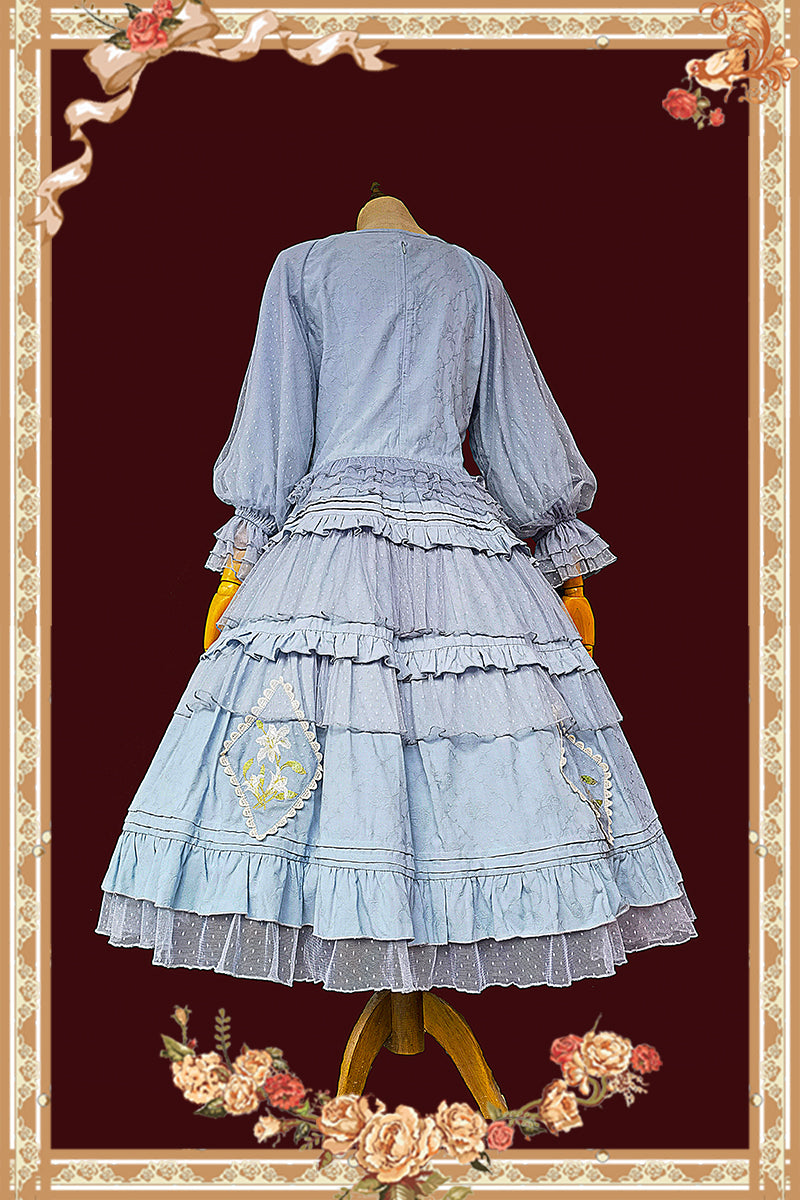 Infanta - Melaleuca Lily - Embroidery Country Lolita Blouse and Skirt