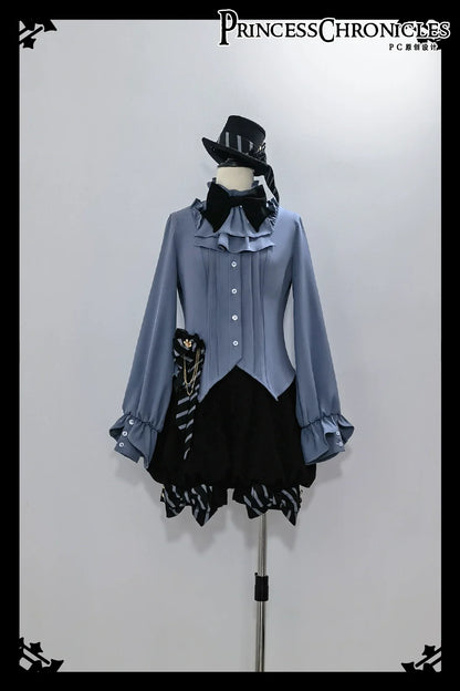 Princess Chronicles - Narrative Rule - Ouji Lolita Shorts Set, Long Vest