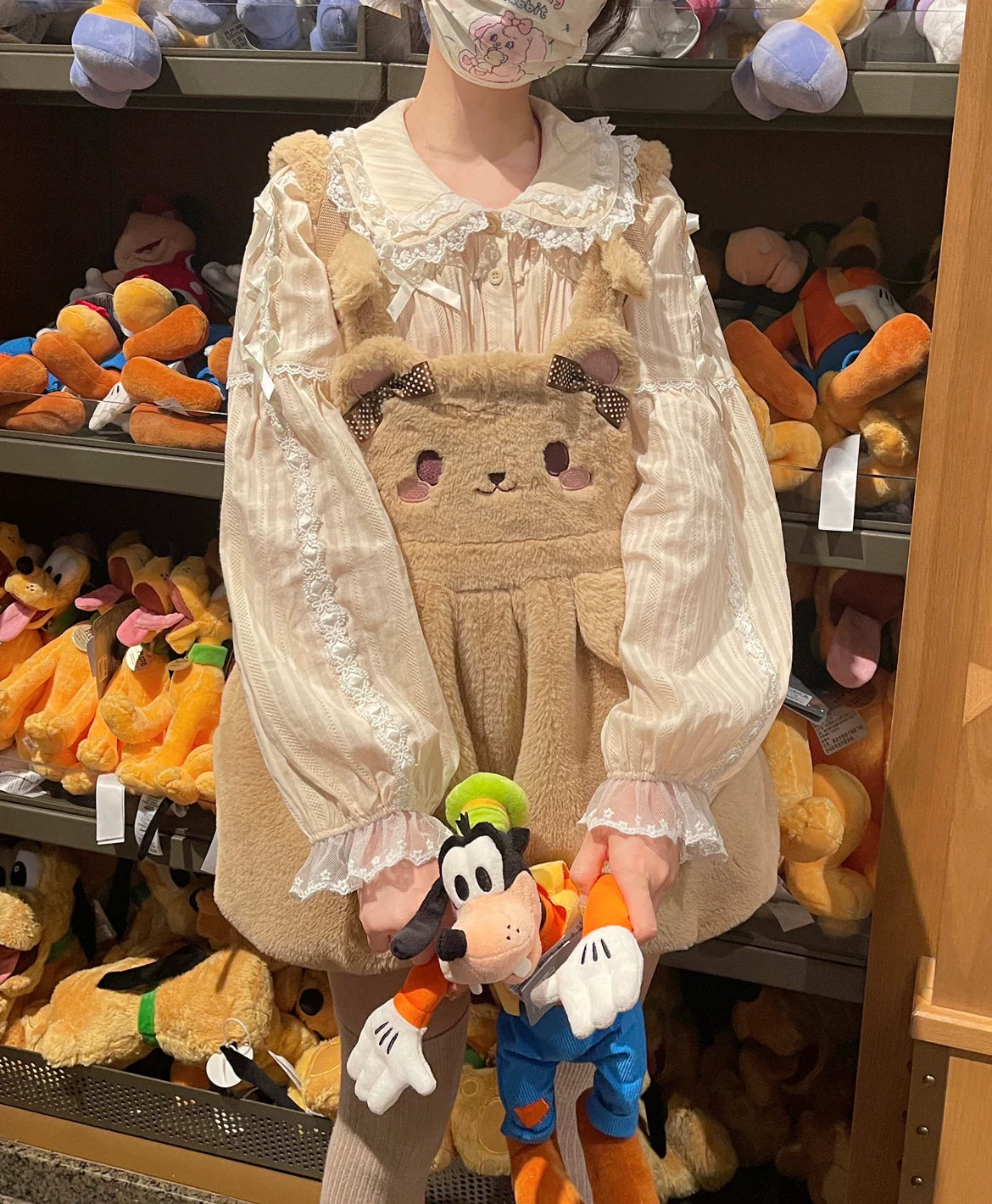 DMFS Lolita - Sweet Lolita Shirt Doll Collar Blouse High-waisted