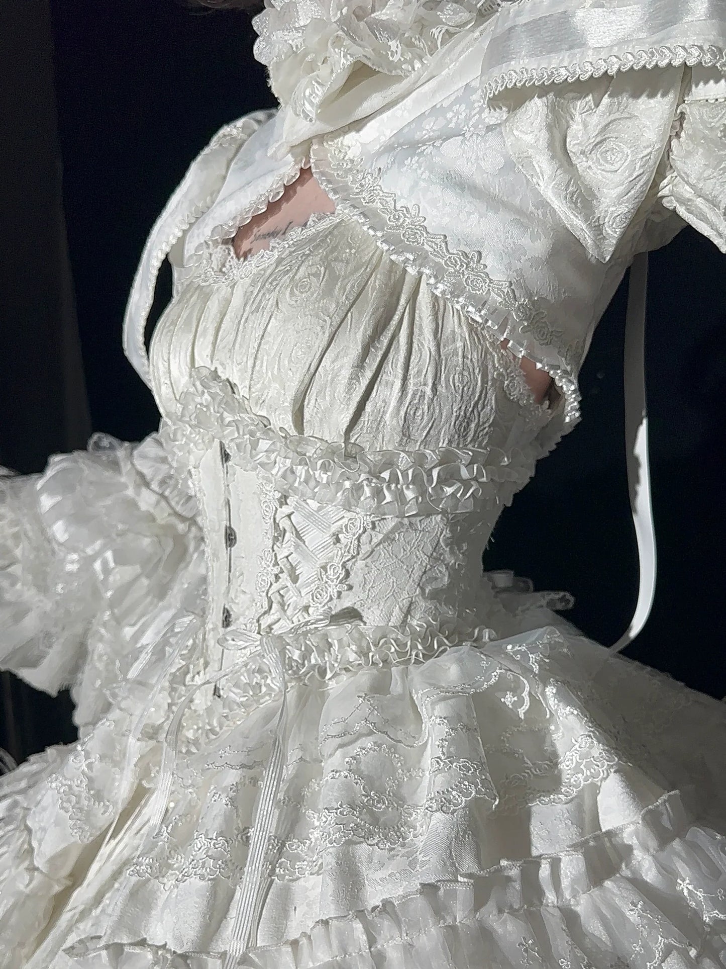 Smoothy - Caliburn - Gothic Lolita JSK Dress with Bolero with Detachable Sleeves