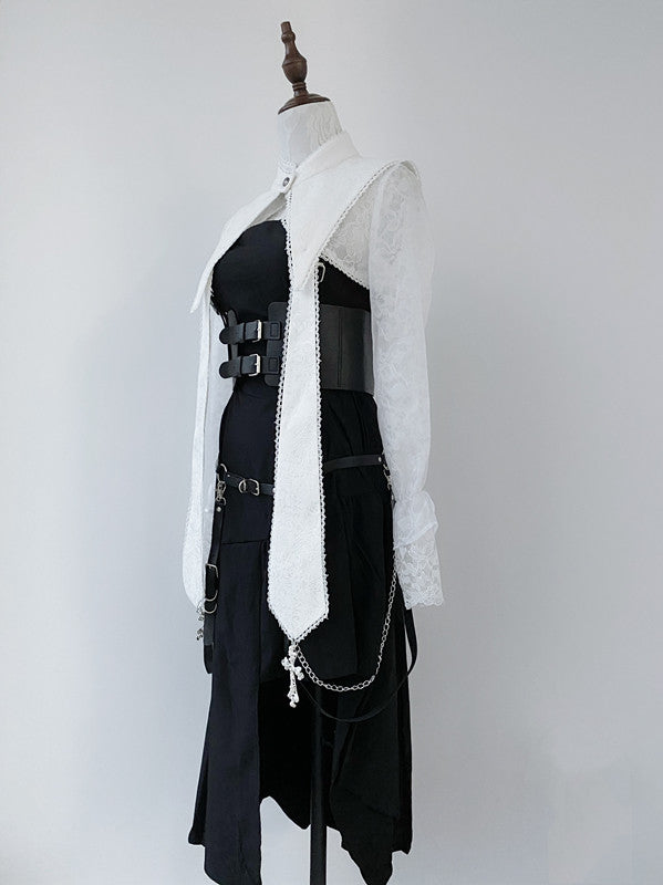 Your Highness - Nun Lolita Gothic OP Dress Full Set