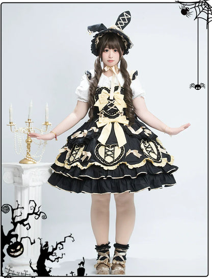 Chubby Cat Diary - Icing Sugar Gift Box - Plus Size Sweet Lolita JSK Dress Set