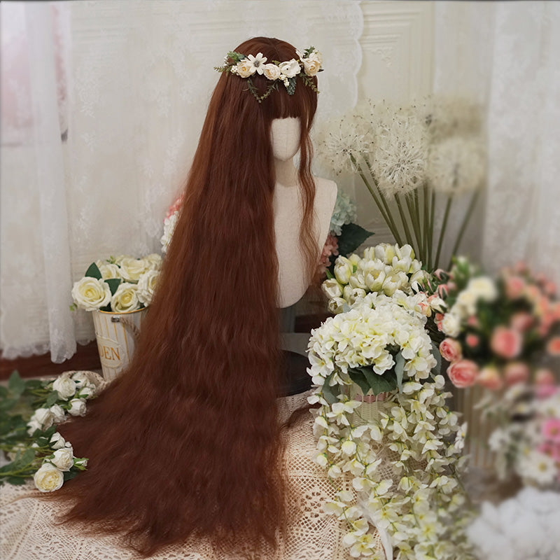 Imperial Tea - 120cm Long Lolita Wig Natural Hair with Corn Curl