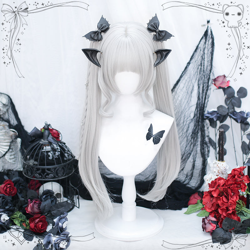 Dalao Home - Princess Lolita Ponytail Long Straight Blonde Wig