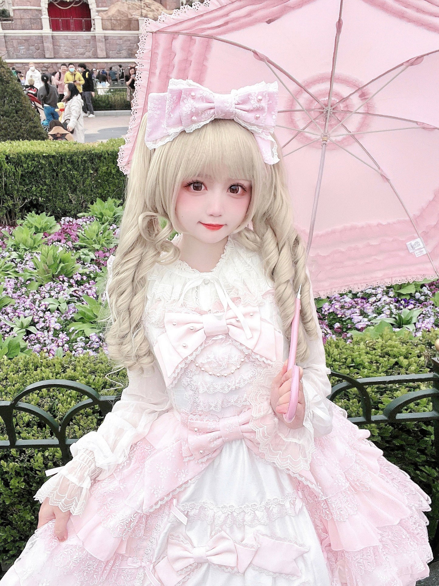 Cheese Cat - Sweet Lolita KC Lace Butterfly Lolita KC with Pearl