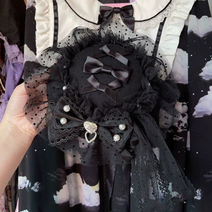 CheeseCat - Handmade Gothic Lolita Hat Anthony Cake Bow Lolita Hearwear
