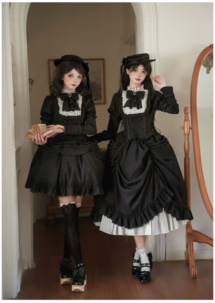 With PUJI - Fog City Time Difference - Classic Lolita SK & Blouse Suit