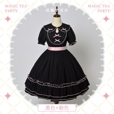 Magic Tea Party - Lena's Garland - Solid Color Lolita OP