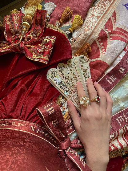 Miss Point - Kaleidoscope - Retro Lolita Headdress Bonnet Set and Necklace