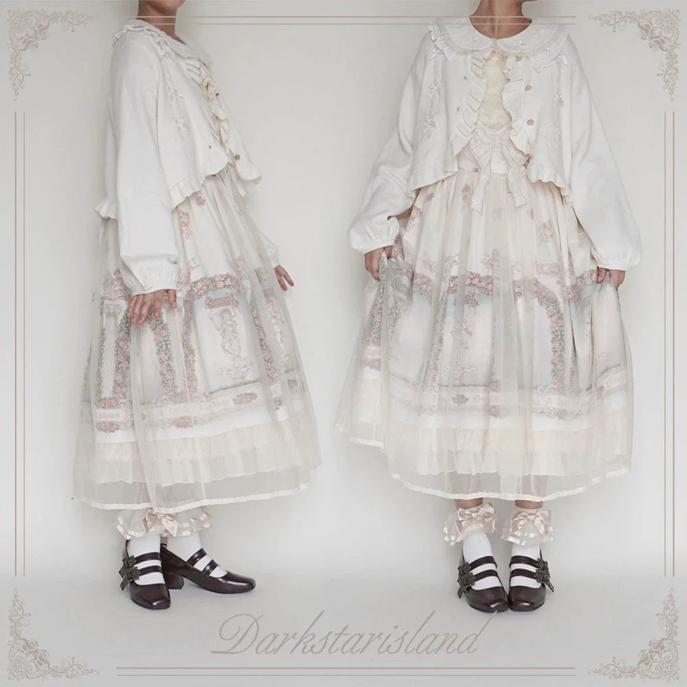 Dark Star Island - Sugar Frost - Sweet Lolita Cardigan Knit Embroidered Sweater