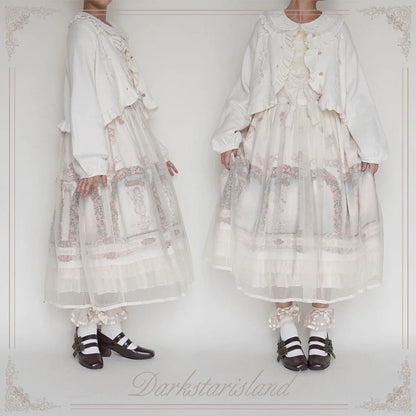 Dark Star Island - Sugar Frost - Sweet Lolita Cardigan Knit Embroidered Sweater