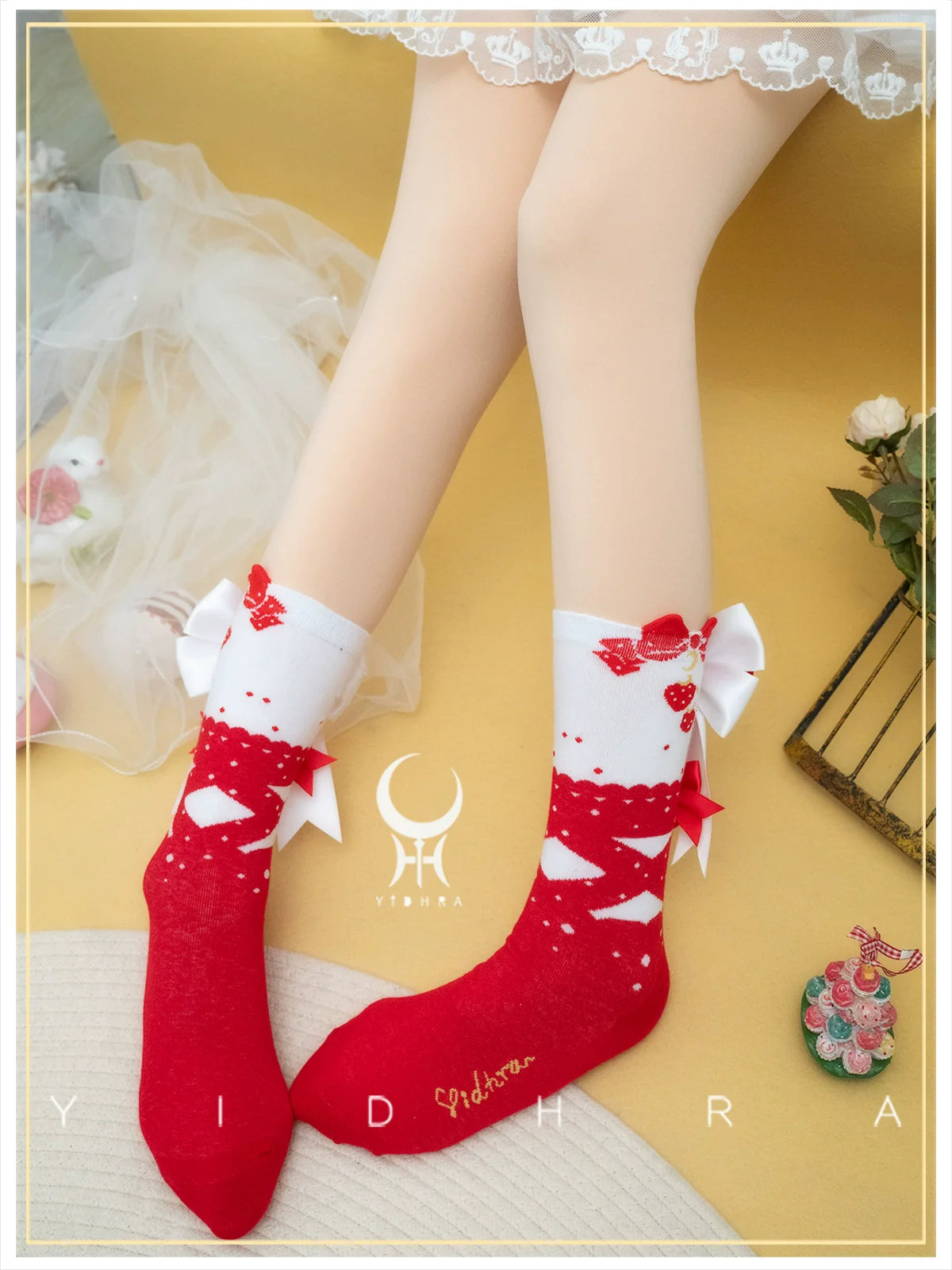Yidhra - Christmas Lolita Socks Sweet Ankle Socks