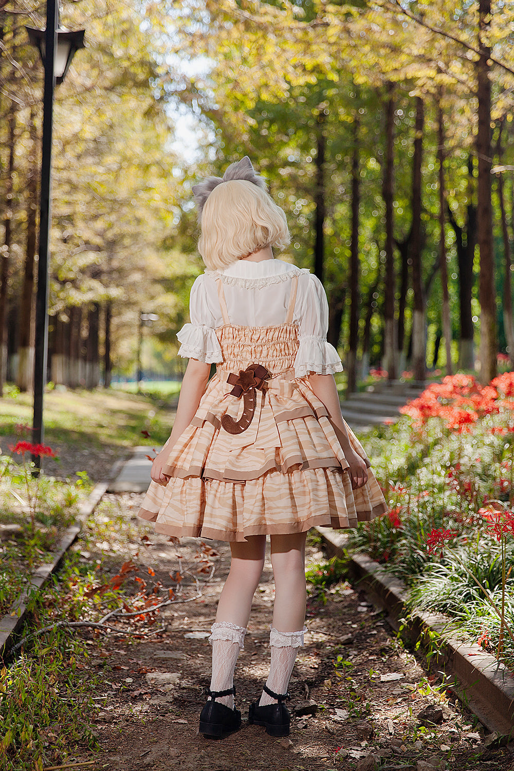Infanta - Cloth Cat - Kawaii Lolita JSK Multi-Color Tiered Ruffles Dress