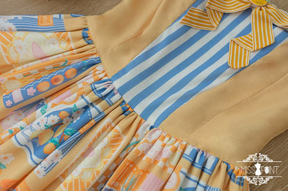 Miss Point - Daisy Lemon - Daily Lolita Lemon Print JSK Customized