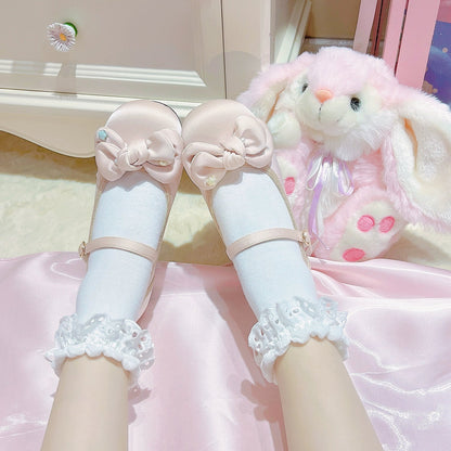 Dolly Doll - Little Fat Ding - Sweet Lolita Shoes Low Heel Round-toe Shoes