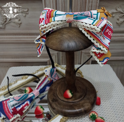 Miss Point - Berry Rose Lolita Accessories Collection KC Beret Necklace