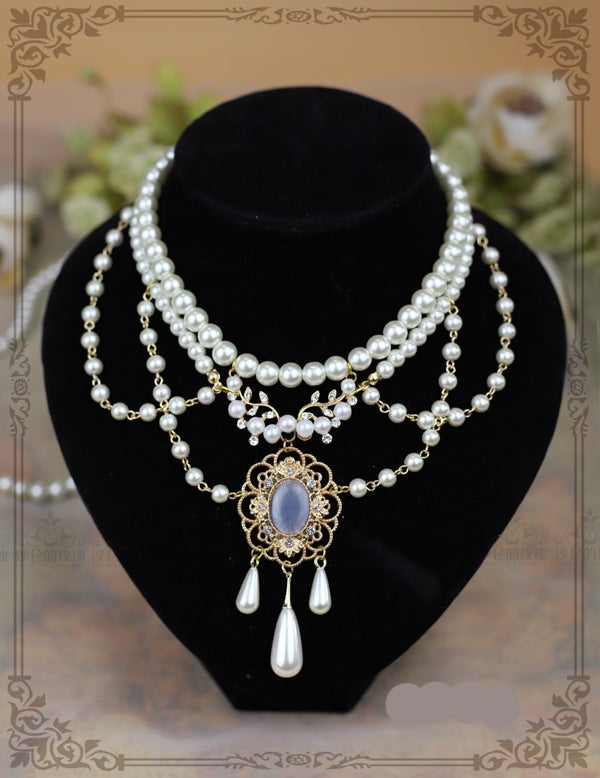 Rose of Sharon - Theresa - Vintage Wedding Lolita Necklace