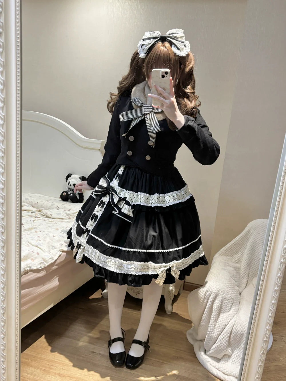 LeMiroir - Winter Solstice - Elegant Lolita Winter Short Coat & SK