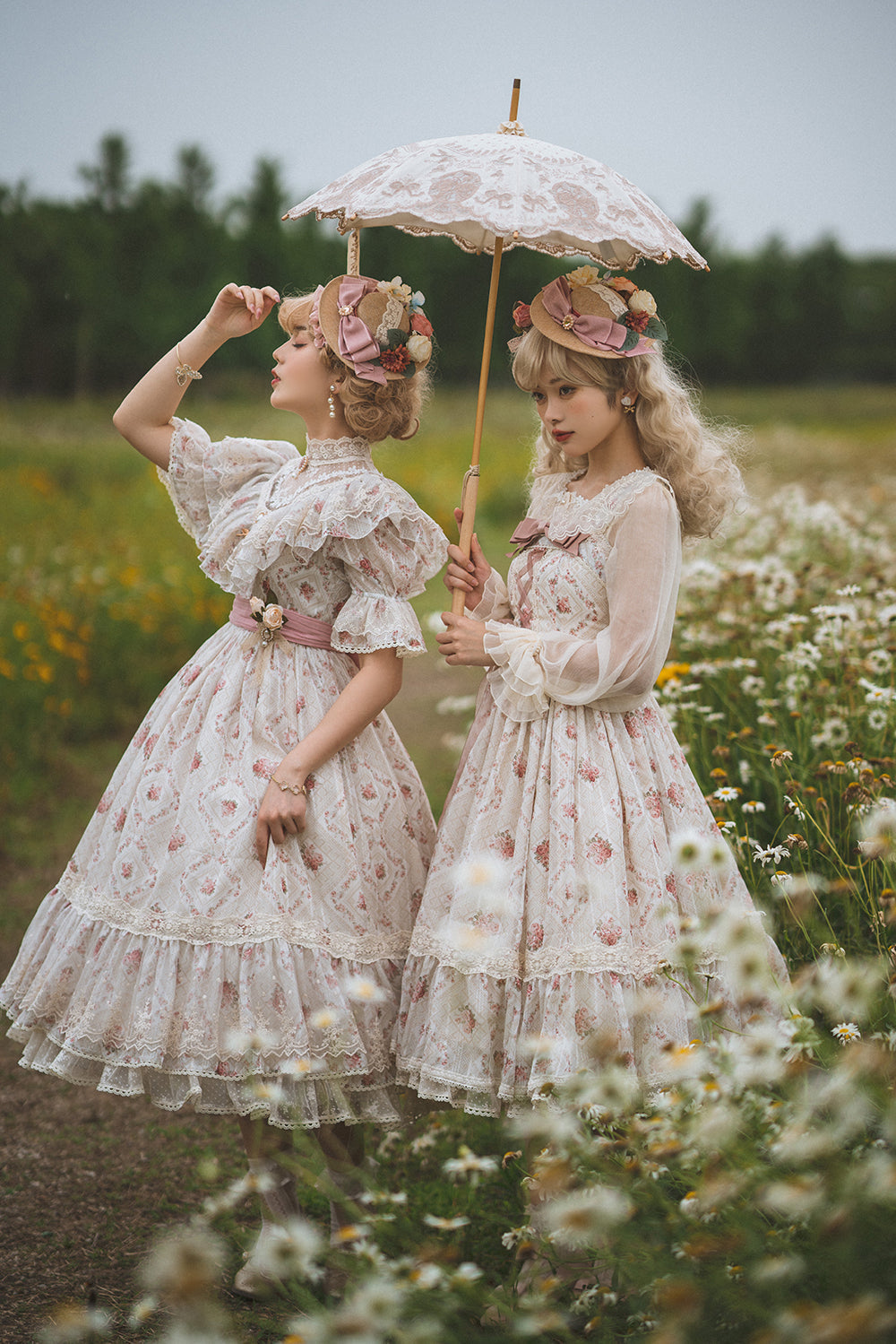Miss Point - Woody Rose - Elegant Floral Lolita JSK Dress