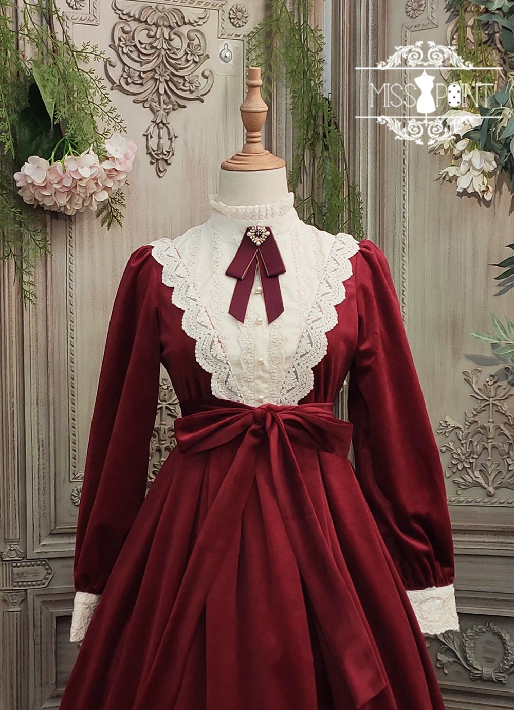 Miss Point - Customized Lolita Dress Vintage Elegant Velvet OP Dress