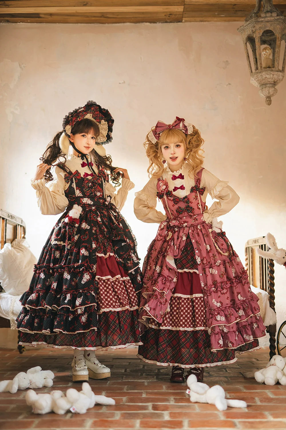 Miss Point - Forest Berry Bunny - Sweet Lolita JSK Elegant Bunny Print Dress