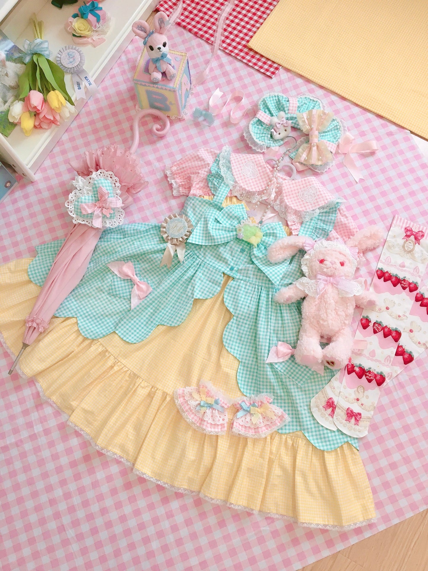 Fluff Mollie - Split Pea Breakfast - Kawaii Lolita Cotton JSK