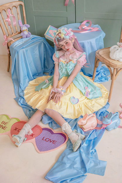 Fluff Mollie - Bean Breakfast - Sweet Lolita Overskirt Daily Daily Petaled Skirt