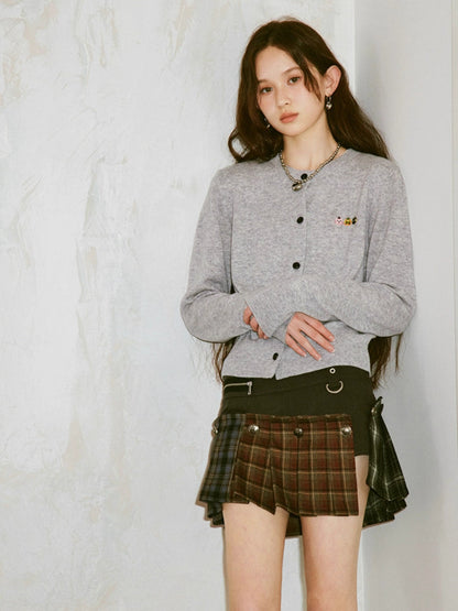 A-line pleated short skirt【s0000006420】